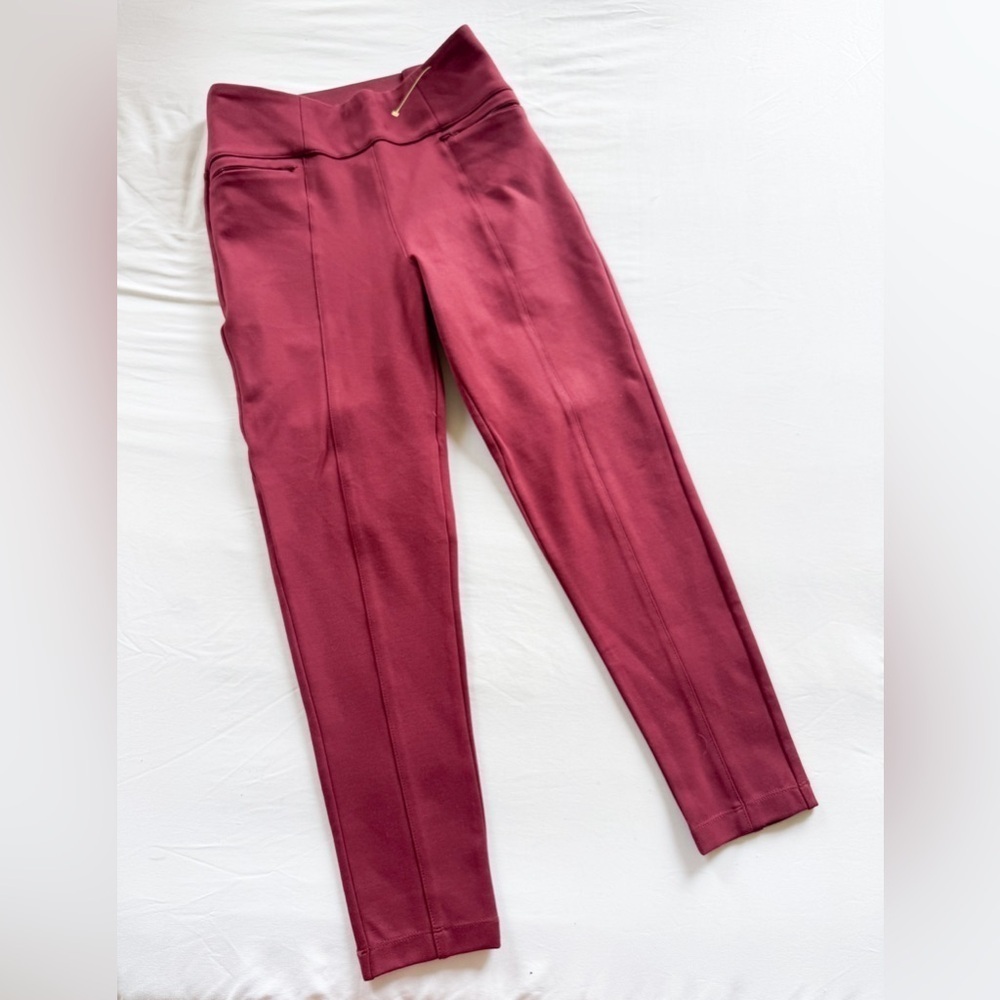 Betabrand Yoga Dress Pants Straight Leg Pull On Small Petite (K)